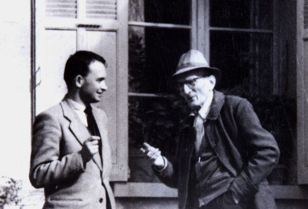 W rozmowie z Paulem Cazinem, Aix-en-Provence, luty 1958 r.